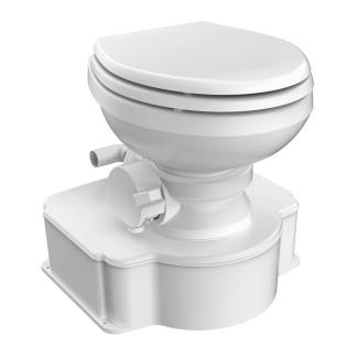 Dometic™ White M65 Marine Gravity Toilet - Elongated Seat Size w/Foot Pedal