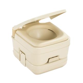 Dometic™ 964 Portable Toilet w/Mounting Brackets - 2.5 Gallon - Parchment