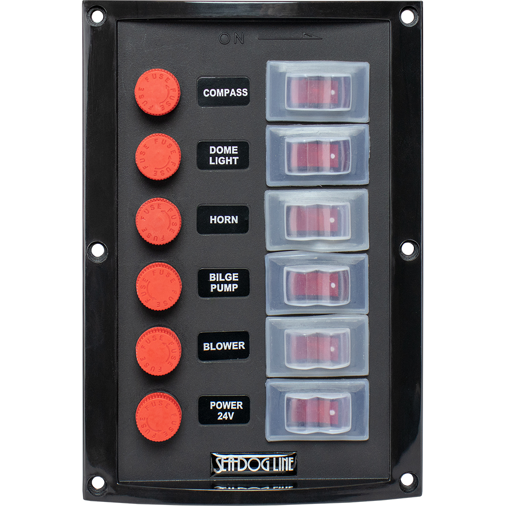 Switch Panel Kit - 1 x Lit Rocker 12Vdc