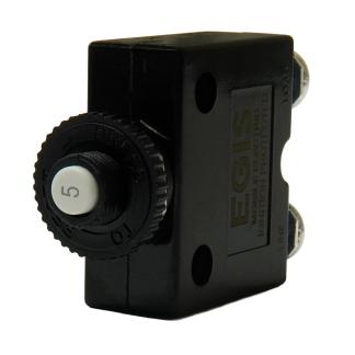 Egis 5A Push Button Panel Mount Circuit Breaker - Screw Terminals