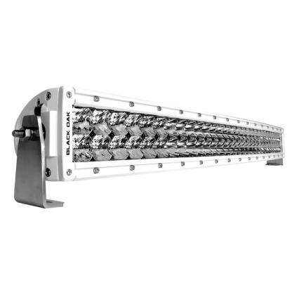 Black Oak Pro 3.0 Series Curved Double Row Combo 30" Light Bar - White