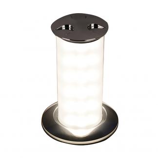 Quick Secret 6W Retractable Lamp w/Automatic Switch IP66 Mirrored Chrome Finish - Warm White LED