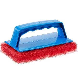 Star brite Medium Red Scrub Pad w/Interchangeable Handle