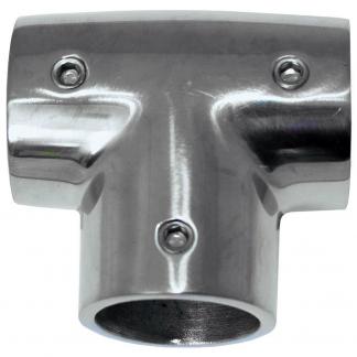 Whitecap 1" O.D. 90° SS Tee Rail Fitting