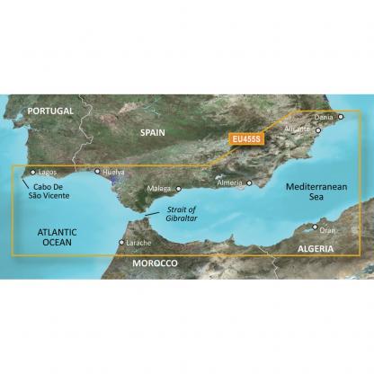 Garmin BlueChart® g3 Vision® HD - VEU455S - Alicante to Cabo de Sao Vicente - microSD™/SD™