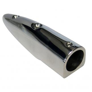 Whitecap 5-1/2° Rail End (End-In) - 316 Stainless Steel - 7/8" Tube O.D.