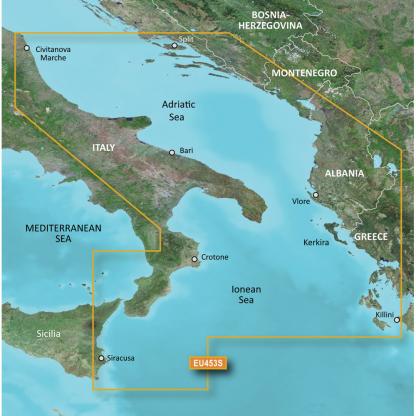 Garmin BlueChart® g3 Vision® HD - VEU453S - Adriatic Sea, South Coast - microSD™/SD™