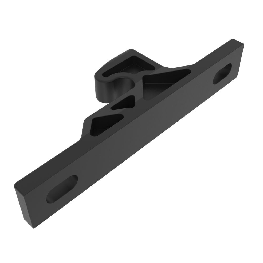 Southco Push-To-Close Latch Keeper, Rivet/Screw (Thru-Hole) Mounting, Plastic, Black Southco Push-To-Close Latch Keeper, Rivet/Screw (Thru-Hole) Mounting, Plastic, Black