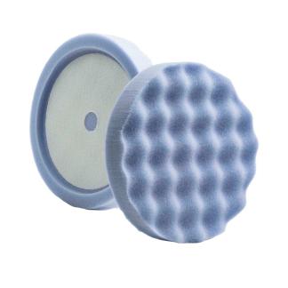 Lake Country Blue Finessing Waffle Pro Recessed Back Foam Pad 8" x 1.5"