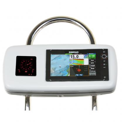 NavPod GP2040-13 SystemPod Pre-Cut f/Simrad NSS9 evo2 or B&G Zeus² 9 & 1 Instrument f/12" Wide Guard