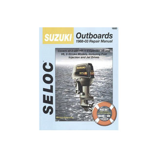 SELOC SUZUKI OUTBOARD MOTOR ENGINE REPAIR MANUAL 1988-2003 2-STROKE sel 1600