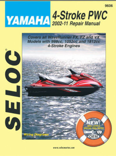 SELOC YAMAHA PWC MOTOR ENGINE REPAIR MANUAL  2002-11 SEL 9606