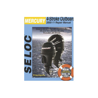 SELOC MERCURY OUTBOARD MOTOR ENGINE REPAIR MANUAL 2005-2011 4 STROKE SEL 1422