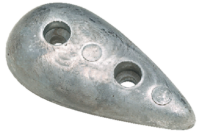 TEARDROP MEDIUM BOLT ON ZINC