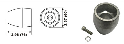 MERCRUISER PROP ANODE RETROFIT ALUMINUM PRF 00196A